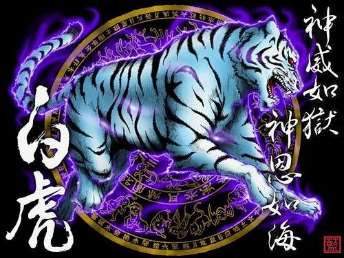 青龙白虎朱雀玄武传统四神兽壁纸