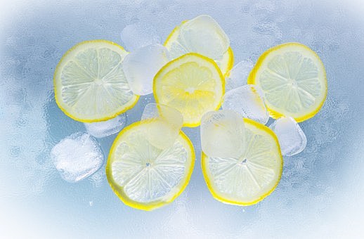 柠檬, 冰, 水, 夏季, Erfris...