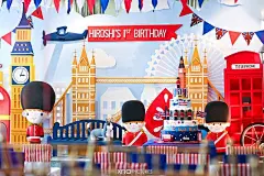英国主题的儿童生日Party布置