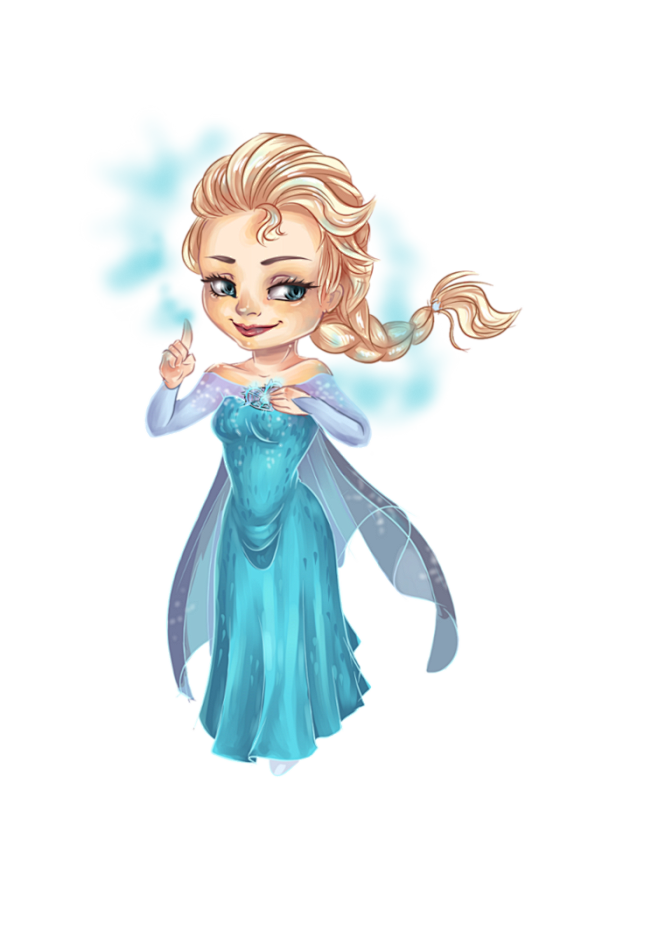 Chibi Elsa by Estelm...