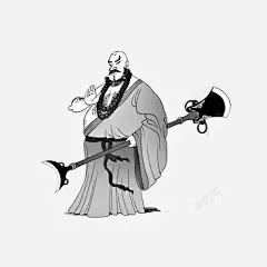 手绘花和尚鲁智深 免抠png 设计图片 免费下载 页面网页 平面电商 创意素材