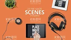 数码产品样机  - 源文件下载【酷图网】笔记本电脑,电脑样机,logo样机,web设计样机,网页设计样机,UI设计样机,PPT样机,程序演示样机,VI视觉识别,品牌VI设计,视觉设计提案,样机,智能对象,贴图,提案,样机模板展示,VI样机,样机素材,