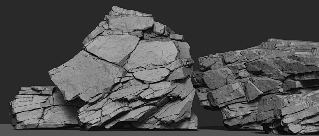 Cracked Rock Sculpts