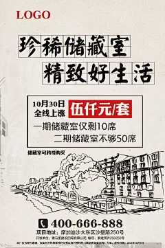 房地产储藏室销售复古转发图片