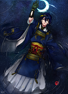 net采集2凛月采集到刀剑乱舞177三日月 刀剑乱舞的西装男士,帅cry了!