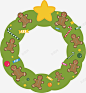 圣诞节花环装饰绿色点缀礼物 免抠png 设计图片 免费下载 页面网页 平面电商 创意素材