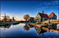 Sunset at the Zaanse Schans 风车村 692