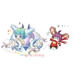 王者荣耀 同人图 插画 壁纸 | 小短腿小卷毛cp日常