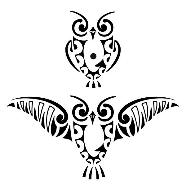 tribal owl tatoo:  I...