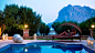 General 1920x1080 Greece hotels mountain swimming pool women lying down barefoot