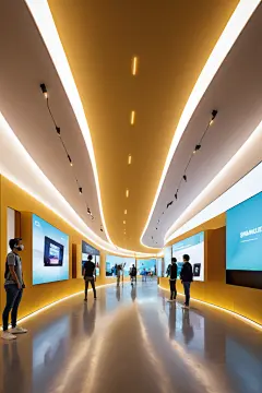 科技创享现代科技展厅摄影图