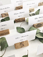 其中包括图片：Wine Cork Place Card Holders, Variety from Real Recycled Corks, Wedding place card holders cork card holder rustic table decor table setting