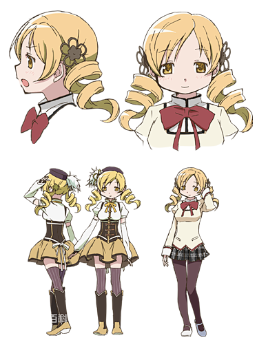 《魔法少女小圆》动画人设-巴麻美