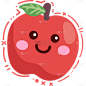 果蔬通用-可爱描边拟人水果元素