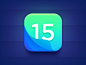Calendar App Icon ios app gradient branding colorful blue design icon mark logotype logo calendar