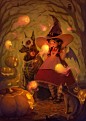 Spirits of Halloween, Svetlana Tigai : the artwork I drew for my Patreon