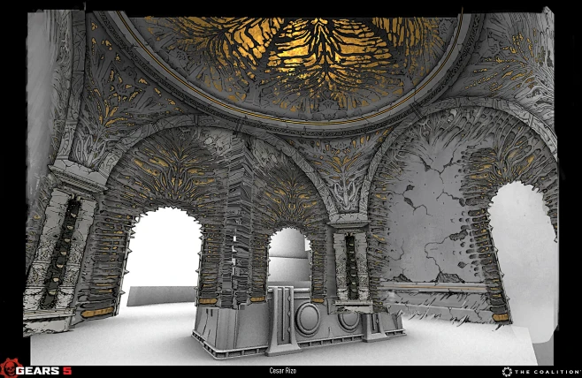Gears 5 - Hivebusters - Ruins Kit, Cesar Rizo : A collection of pieces ...
