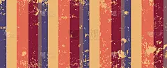 复古条纹图案上的Grunge背景纹理，旧的复古纸或壁纸矢量Grunge设计在蓝色勃艮第珊瑚色米色和粉