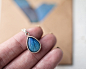【现货】乌克兰设计师原创手工设计丨Bloom系列蓝色妖姬水滴项链-淘宝网