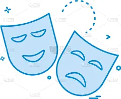 计算机图标,面具,白色,分离着色,传统,男人,设计,收集,庆祝