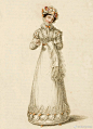 18世纪晚期，19世纪早期西方古典女式服饰
女装/服装设计/服装参考/1800/1810/1820/英国/法国/欧洲 ​​​​