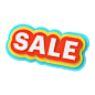 sale sign 3d illustration