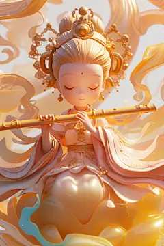 新中式汉服蛇年吉祥人物