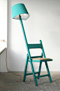 Folding Chair + Lamp