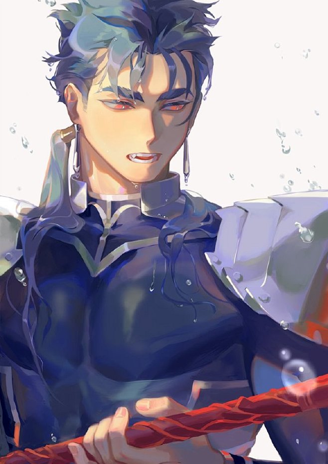 #fgo##库丘林##授权转载# 这位太太画的汪酱也太好看了吧，神仙画风_(´ཀ`」 ∠) tum: taro-k(授权见评/禁止二次上传)