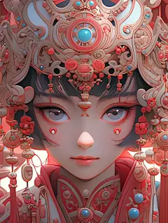 国潮风精致古风美女插画 (3)_看图王(1)