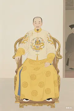 手绘清朝皇帝画像 (12)