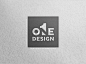 Logo // One Design // Gestalt Theory : Branding for my studio, One design.