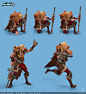 Paladins Tyra, Denny Zunon : Concepted by: Davi Blight - https://www.artstation.com/artist/daviblight 
Rifle made by: Adam Moore - https://www.artstation.com/artist/elbrooke