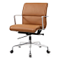 M347 Office Chair In Italian Leather (Color Options): 