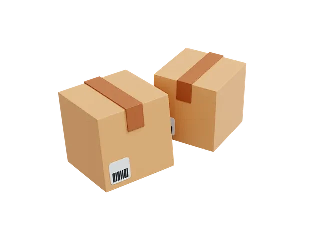 Packages 3D Icon