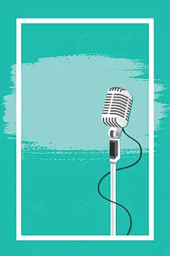 扁平化手绘演讲歌唱比赛海报背景矢量图 话筒 质感 麦克风 背景 设计图片 免费下载 页面网页 平面电商 创意素材