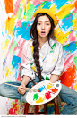 万绵作品《画一幅属于自己的梦想》