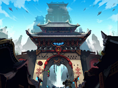 靑骎采集到『动漫场景』