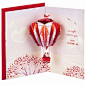 Amazon.com: Hallmark Paper Wonder Valentines Day Pop Up Card for Significant Other (Hot Air Balloon Valentine) : Books
