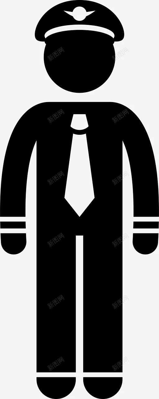 飞行员飞机机长图标 UI图标 设计图片 免费下载 页面网页 平面电商 创意素材-花瓣网