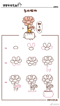 用三角和括号，画一盆可爱的多肉吧～ #罗罗布简笔画#（图9是壁纸） ​​​​