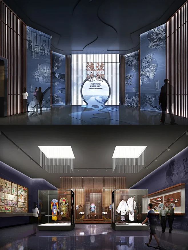 杭州大运河戏剧文化展馆设计｜文化展厅 - 小红书-花瓣网