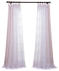 Signature White Sheer Curtain Single Panel, 50"x108" contemporary-curtains