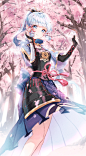 动漫美少女  原神  神里绫华