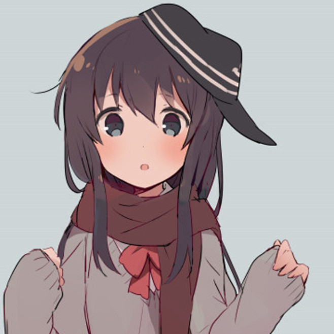 插画动漫二次元头像女