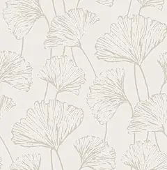 NuWallpaper NUS3578 SSilver Hikarigaoka Peel & Stick Wallpaper, Metallic