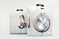 B&O Play Headphones :  Hello Monday created this package design for B&O Play headphones, which 
target an audience that cares about music and technology, but are also 
in-tune with fashion and utilize their headphones as an accessory. The 
packagi