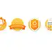 Some orange icons
