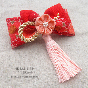 【Ideal】手工日系和风花朵蝴蝶结/清...
