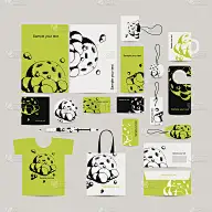 企业商业风格，抽象绿色设计